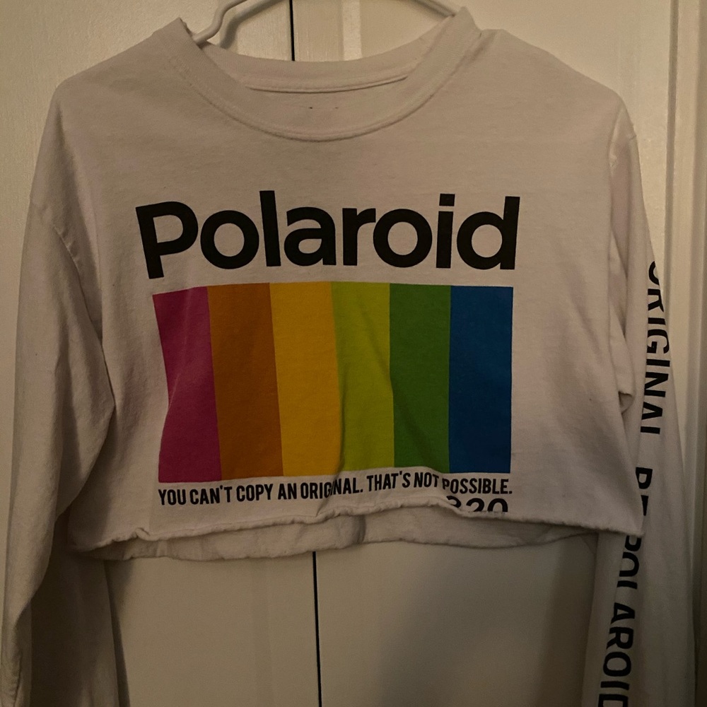 Cropped Polaroid top
